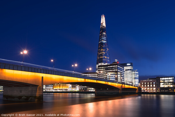 London Bridge and The Shard Picture Board by Brett Gasser