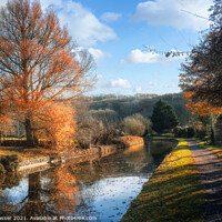 Buy canvas prints of Autumn Towpath by Brett Gasser