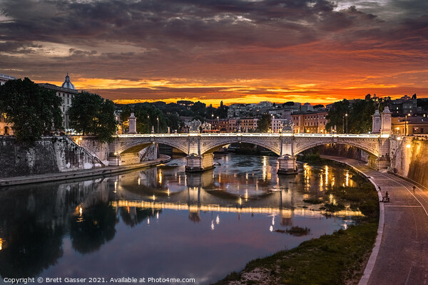 Ponte Vittorio Emanuele II Picture Board by Brett Gasser