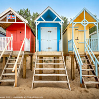 Buy canvas prints of Wells next the Sea Beach Huts by Brett Gasser