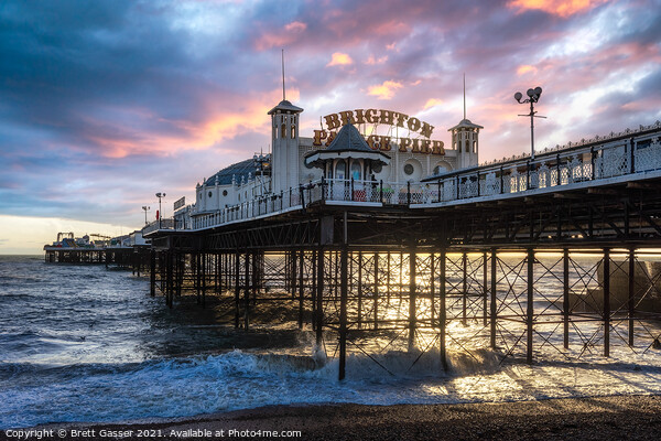 Brighton Palace Pier Picture Board by Brett Gasser