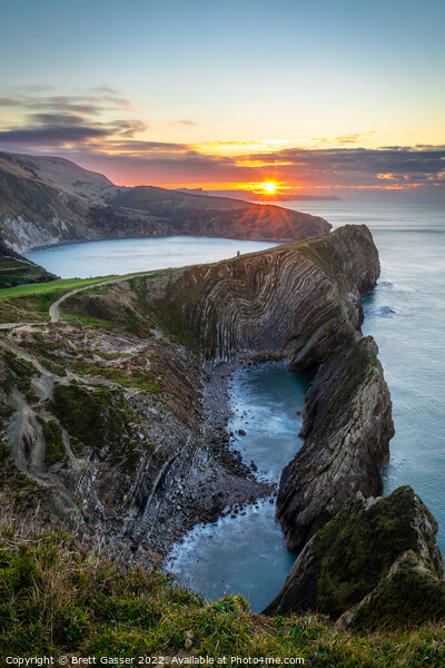 Stair Hole Lulworth Picture Board by Brett Gasser