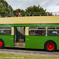 Buy canvas prints of Open Top Double Decker Bus by GJS Photography Artist