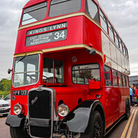 Buy canvas prints of Double Decker Route 34 by GJS Photography Artist