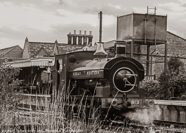 Great Western 813 Taking Part in 1940s Weekend Picture Board by GJS Photography Artist
