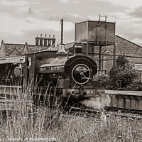 Buy canvas prints of Great Western 813 Taking Part in 1940s Weekend by GJS Photography Artist