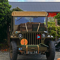 Buy canvas prints of A Jeep from 1940s Used in WW2 by GJS Photography Artist