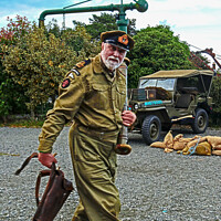 Buy canvas prints of Captain Carrying Bazooka  by GJS Photography Artist
