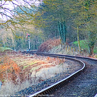 Buy canvas prints of Train Track Snakeing by GJS Photography Artist