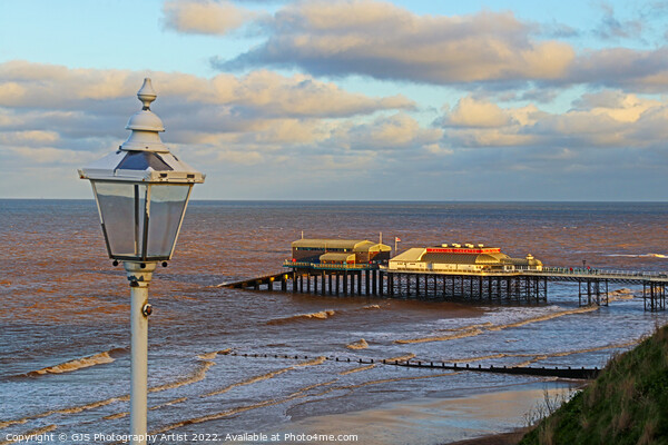 Cromer Pier and the Battered Lamp Picture Board by GJS Photography Artist