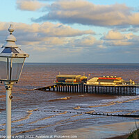 Buy canvas prints of Cromer Pier and the Battered Lamp by GJS Photography Artist