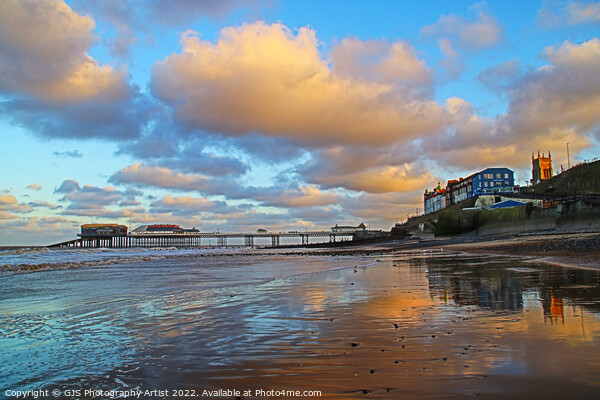 Cromer Reflections Picture Board by GJS Photography Artist