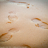 Buy canvas prints of Footprints in the Sand by GJS Photography Artist