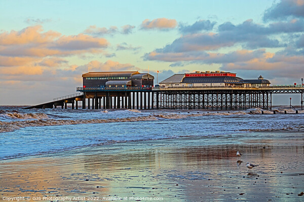 Cromer Pier with Lifeboat House Picture Board by GJS Photography Artist
