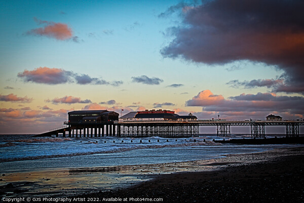 Sunset at the Lifeboat Station Picture Board by GJS Photography Artist