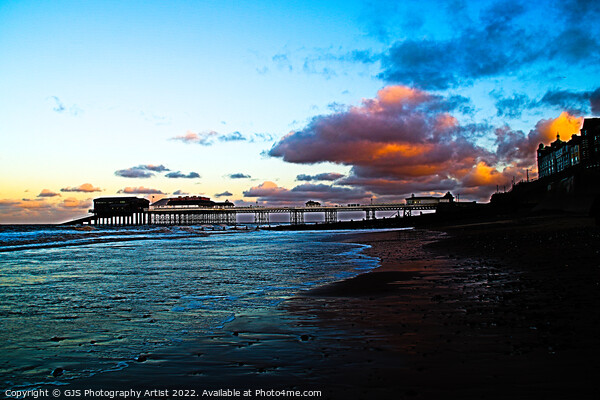 Cromer Sunset Shaddows Picture Board by GJS Photography Artist