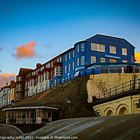 Buy canvas prints of Clifftop Buildings at Cromer by GJS Photography Artist