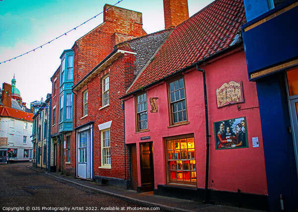 Back Lane of Cromer Picture Board by GJS Photography Artist