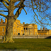 Buy canvas prints of Holkham Hall and the Tree by GJS Photography Artist