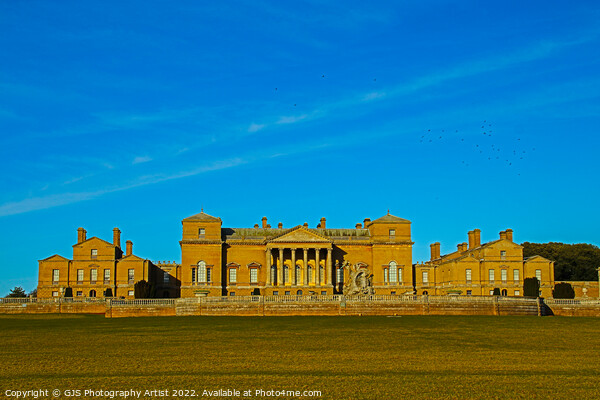 Holkham Hall Front View Picture Board by GJS Photography Artist