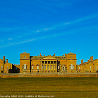 Buy canvas prints of Holkham Hall Front View by GJS Photography Artist