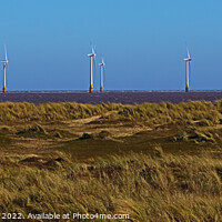 Buy canvas prints of Windfarm Across the Dunes by GJS Photography Artist