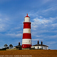 Buy canvas prints of Happisburgh Lighthouse Rear View by GJS Photography Artist