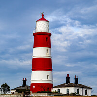 Buy canvas prints of Happisburgh Lighthouse and Buildings by GJS Photography Artist