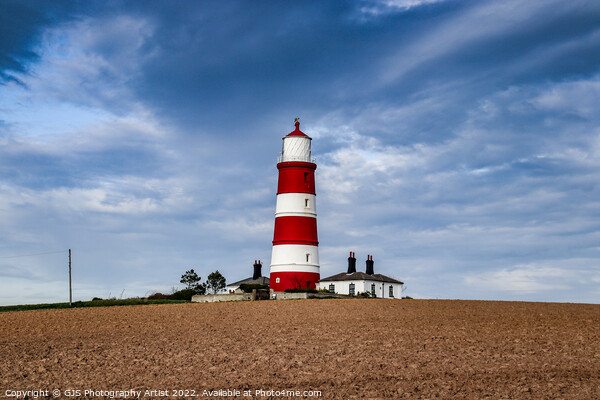 Happisburgh Lighthouse Top of Hill Picture Board by GJS Photography Artist