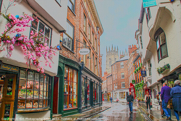 View down Petergate York Picture Board by GJS Photography Artist