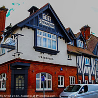 Buy canvas prints of The Swan Inn Horning by GJS Photography Artist