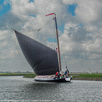 Buy canvas prints of Wherry Albion in Oil by GJS Photography Artist