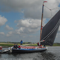 Buy canvas prints of Working on the Wherry Albion by GJS Photography Artist