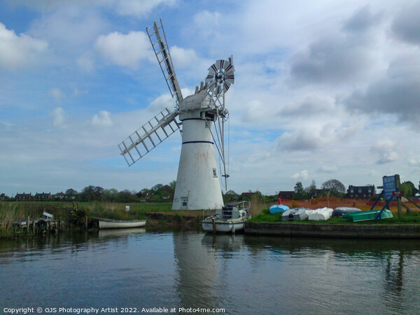 Thurne Windmill  Picture Board by GJS Photography Artist