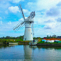 Buy canvas prints of Thurne Windmill in Oil by GJS Photography Artist