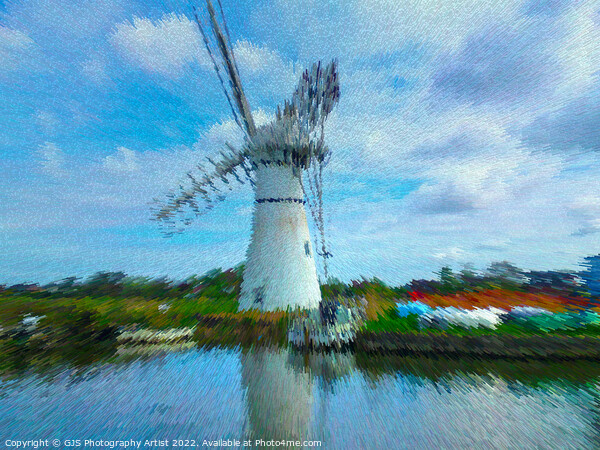 Thurne Windmill in Extrude  Picture Board by GJS Photography Artist