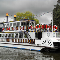 Buy canvas prints of Southern Comfort Paddle Steamer From the River by GJS Photography Artist