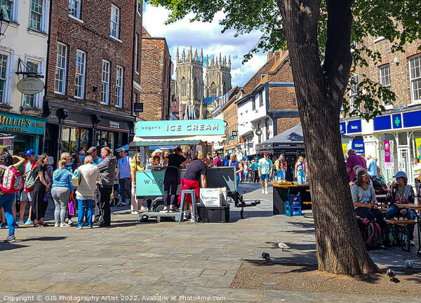 York in August Streetview Picture Board by GJS Photography Artist