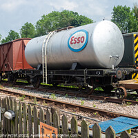 Buy canvas prints of Tanker and Wooden Wagons by GJS Photography Artist