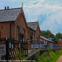 Buy canvas prints of Whitwell Station Along the Old Line by GJS Photography Artist
