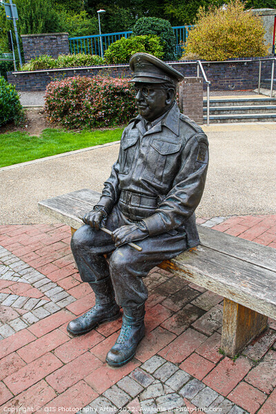 Captain Mainwaring Statue  Picture Board by GJS Photography Artist