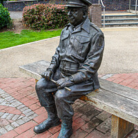 Buy canvas prints of Captain Mainwaring Statue  by GJS Photography Artist