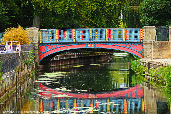 Thetford Town Bridge HDR Picture Board by GJS Photography Artist