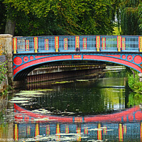 Buy canvas prints of Thetford Town Bridge HDR by GJS Photography Artist