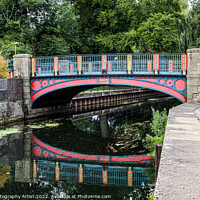 Buy canvas prints of Thetford Town Bridge Waterside by GJS Photography Artist