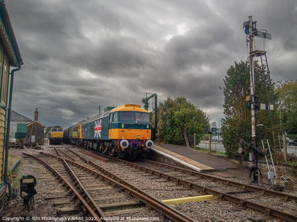 Three Locos Picture Board by GJS Photography Artist