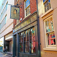 Buy canvas prints of Burns Hotel York by GJS Photography Artist