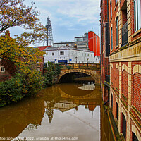 Buy canvas prints of Reflections over the Foss by GJS Photography Artist