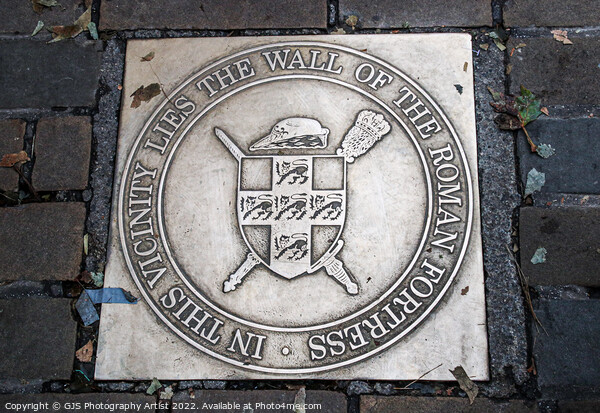 Floor Plaque in Streets of York Picture Board by GJS Photography Artist