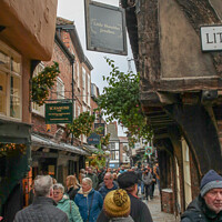 Buy canvas prints of Bustleing down the Shambles by GJS Photography Artist